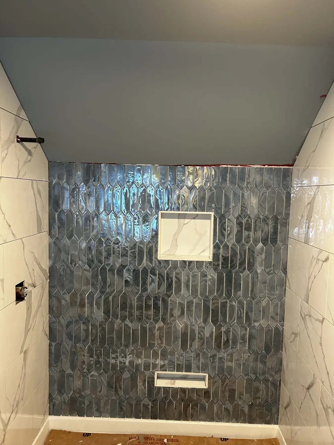 Custom Shower completed by ARA Flooring